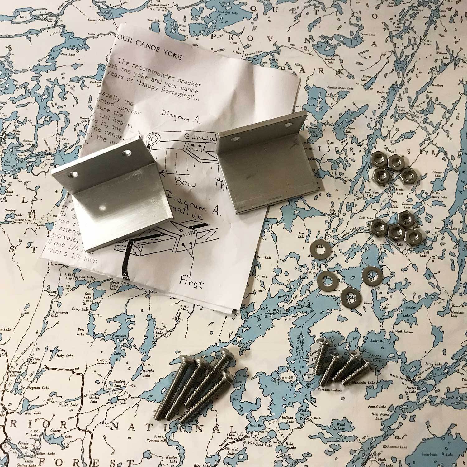 Yoke Brackets For Canoe Portaging Boundary Waters Catalog