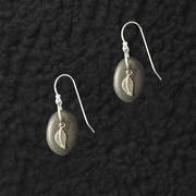 Lake Stone Leaf Earrings