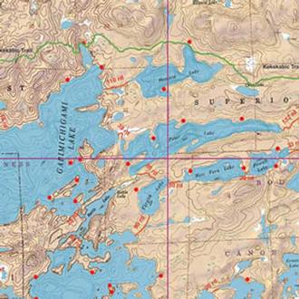 Mckenzie Maps M07 Little Saganaga, Tuscarora | Boundary Waters Catalog