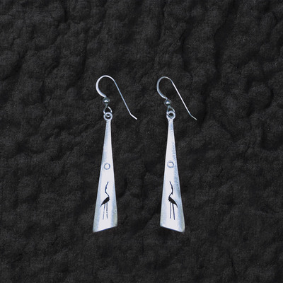  Heron Triangle Earrings