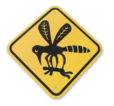  Mosquito Crossing Reflective Tin Sign