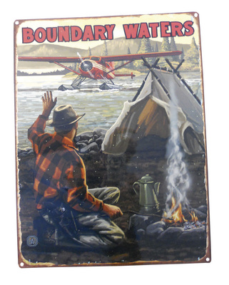  Boundary Waters Lake Fly In Plane Sign