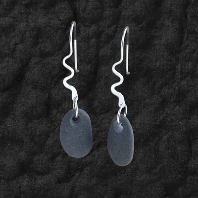  Wavy Lake Stone Earrings