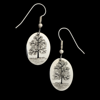  Tree Of Life Silver Earrings