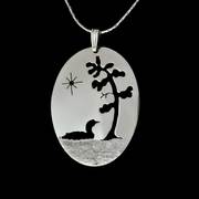 Loon and Tree Pendant