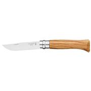 Opinel No. 8 Olive Wood Knife with Gift Box