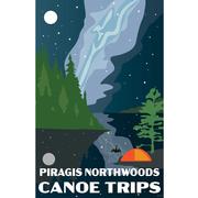 Night Sky Piragis Canoe Trips Poster Print 11x17