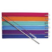 Shell Creek Stainless Steel Straw Set with felt pouch