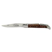 Lagioule Folding Knife 12 cm with Corkscrew Snakewood