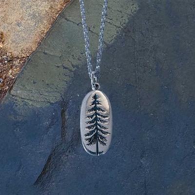  Sterling Silver Tall Spruce Necklace