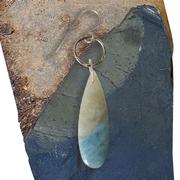 Aqua Marine Tear Drop Earrings