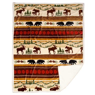  Hinterland Moose And Bears Throw