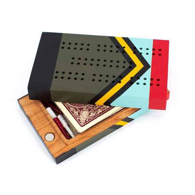  Sanborn Canoe Company Travel Cribbage Board Scout