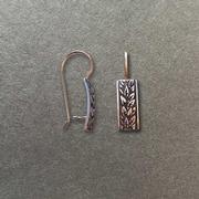 Rectangle Leaves Earrings