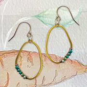 Freeform Turquoise Earrings