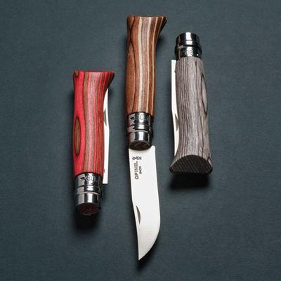 Opinel No 8 - Laminated Birch - Stainless Steel - DLT Trading