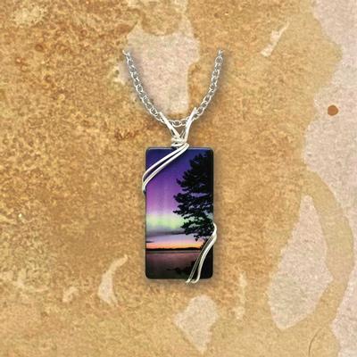 Morning Light Rectangle Necklace