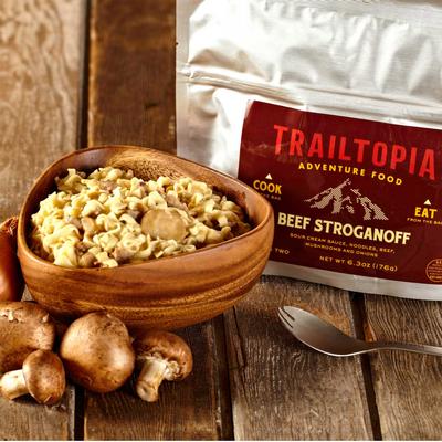 trailtopia beef stroganoff single serve
