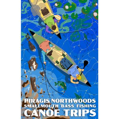 Smallmouth Fishing Canoe Trip Print