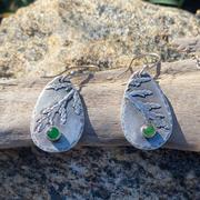 Cedar and Jade Earrings